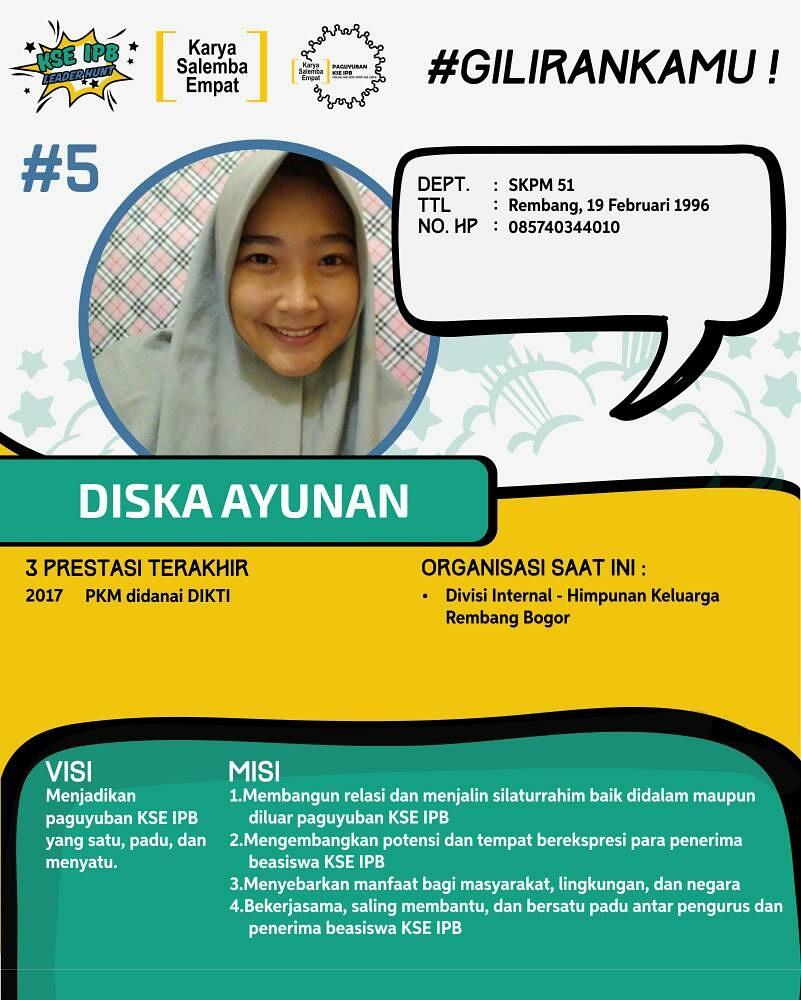 yuk kenali visi dan misi calon ketua paguyubanmu dan hadir pada hari sabtu, 10 juni 2017 pukul 10.30 di Rk pinus 2