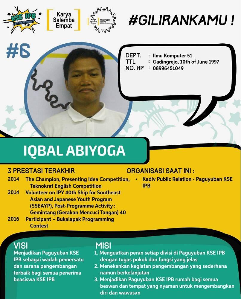 yuk kenali visi dan misi calon ketua paguyubanmu dan hadir pada hari sabtu, 10 juni 2017 pukul 10.30 di Rk pinus 2