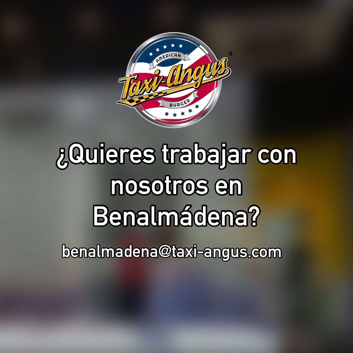 TaxiAngus's tweet photo. ¿Tienes ganas de trabajar en nuestro próximo Restaurante? https://t.co/4dJz433bbI