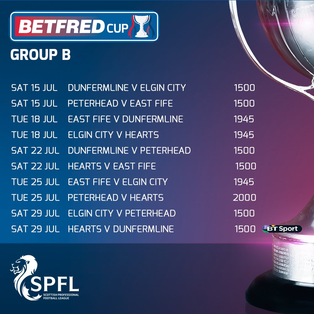 spfl's tweet photo. ⚽📅 | We are delighted to reveal the fixtures for the #BetfredCup 1st Round Group Stage! Details for Northern groups are as follows... https://t.co/em6g1bLibV