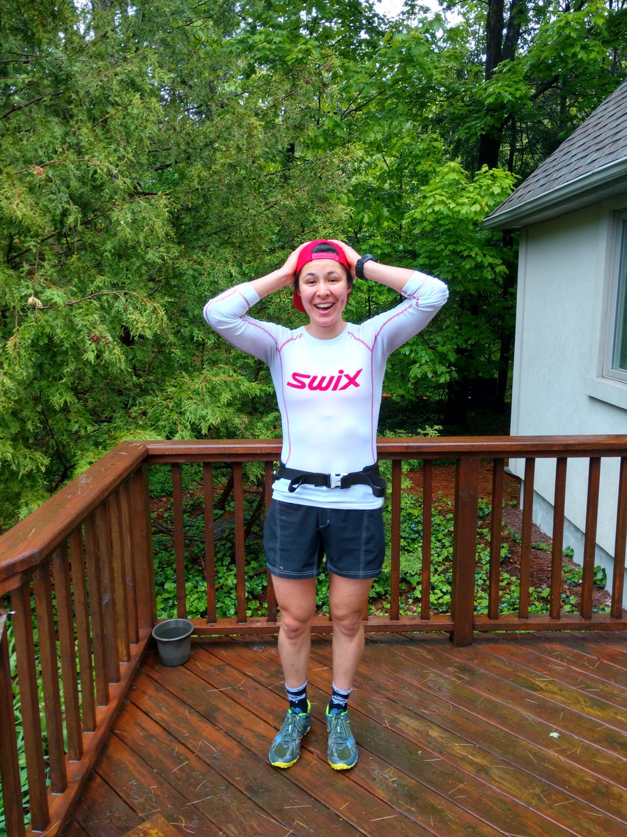 JennJackkson's tweet photo. Caught crosstraining... Swapping time on the bike for a 23km cruise on foot this morning #rainingforever #feelslikeseptember #iswintercoming https://t.co/ZMnWGy2sqp