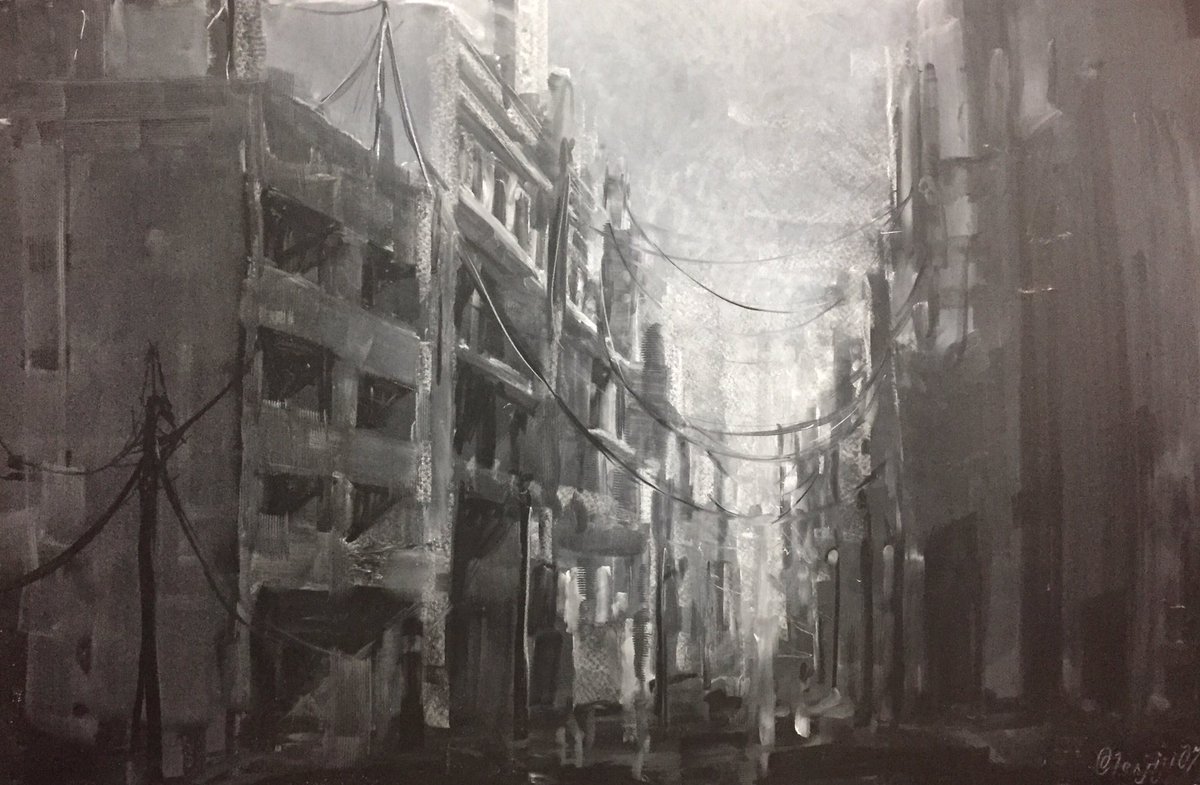 昨日の絵のメイキング。(雑)