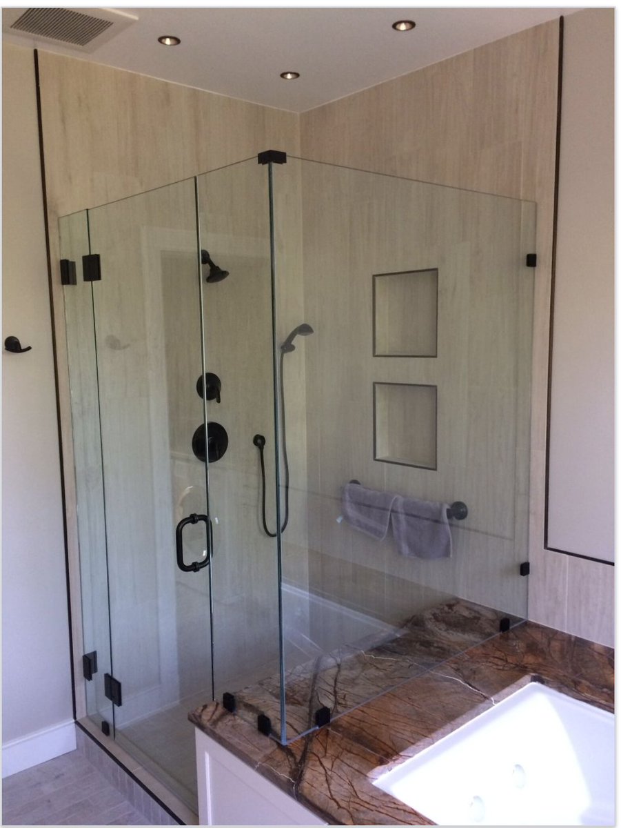 CypressDesignCo's tweet photo. #tiletuesday. Our clients gorgeous custom glass enclosed shower in the centerpiece of this master bathroom suite. #cypressdesignco #RIBath https://t.co/w8tZsPlees