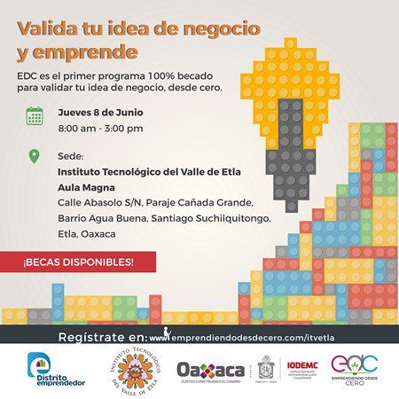 itrmtec's tweet photo. #ITVETLA "Valida tu Idea de Negocio y Emprende" #TecNM #Emprendedurismo #Entrepreneurship https://t.co/P36iTeBQ2S
