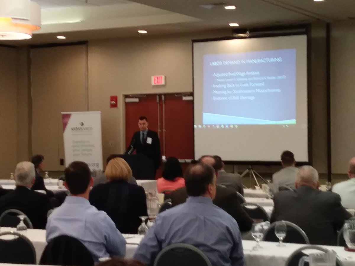 GNBWIB's tweet photo. Eric Mason from the city of Quincy on labor market demand in #manufacturing #SMAMC https://t.co/yASuPO1udz