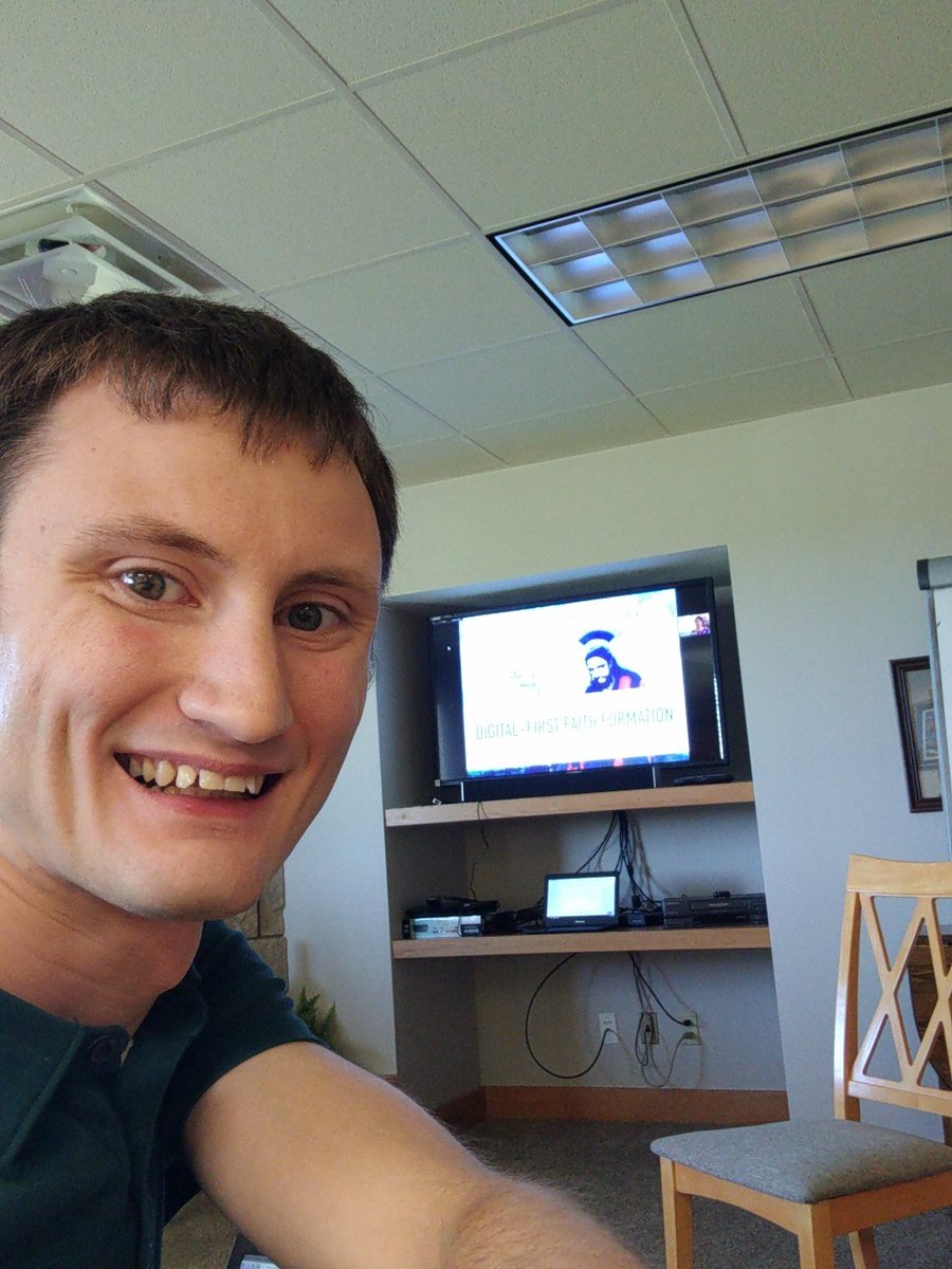 michaelgwke's tweet photo. On the big screen in Spirit Lake, IA! #eform17 #sacredspace https://t.co/F78I0C6C97