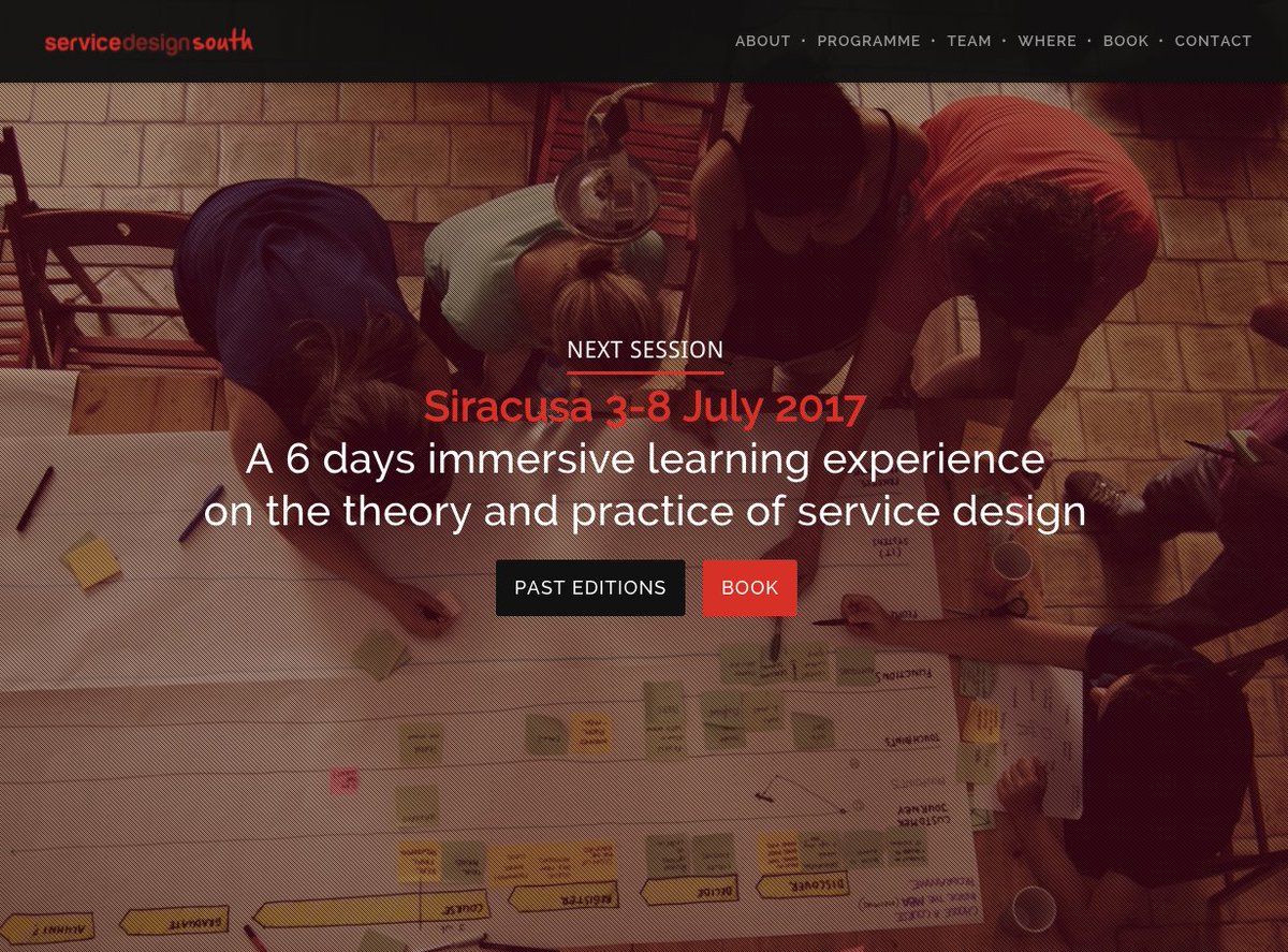 SDSicily's tweet photo. 3 weeks to BOOK your #servicedesign learning experience and enjoy Mediterranean lifestyle @commongroundppl https://t.co/QMdHG60jbn https://t.co/2G47MP72yC