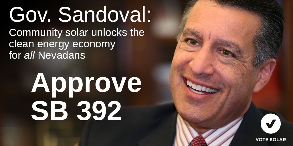 mail4ufromme1's tweet photo. .@GovSandoval: community solar unlocks innovation, energy choices & in-state jobs. Approve #SB392 for Nevada! https://t.co/yU39sQ905L