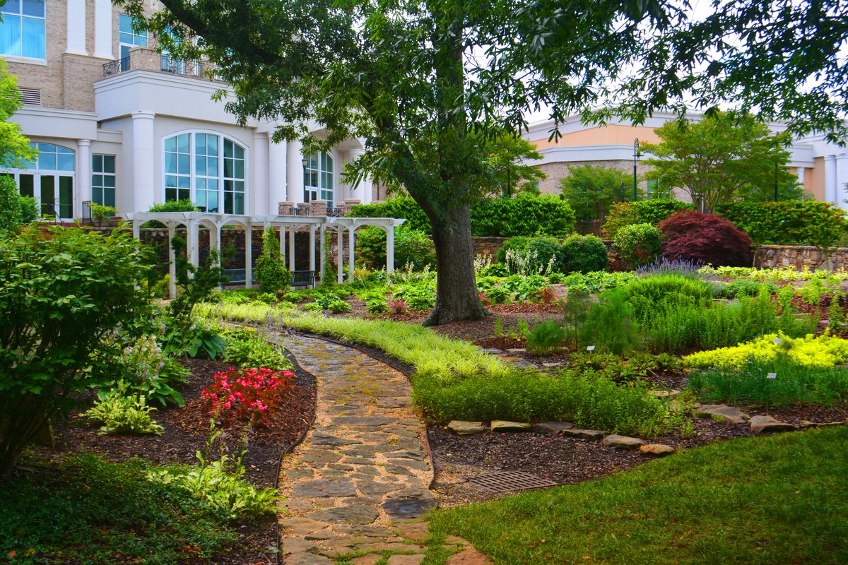 GrandoverResort's tweet photo. Our herb garden has certainly enjoyed the rain we've had recently...now, it gets to lounge in the sun. Lucky. #GrandoverResort #vacation https://t.co/K5aE2cfXqw