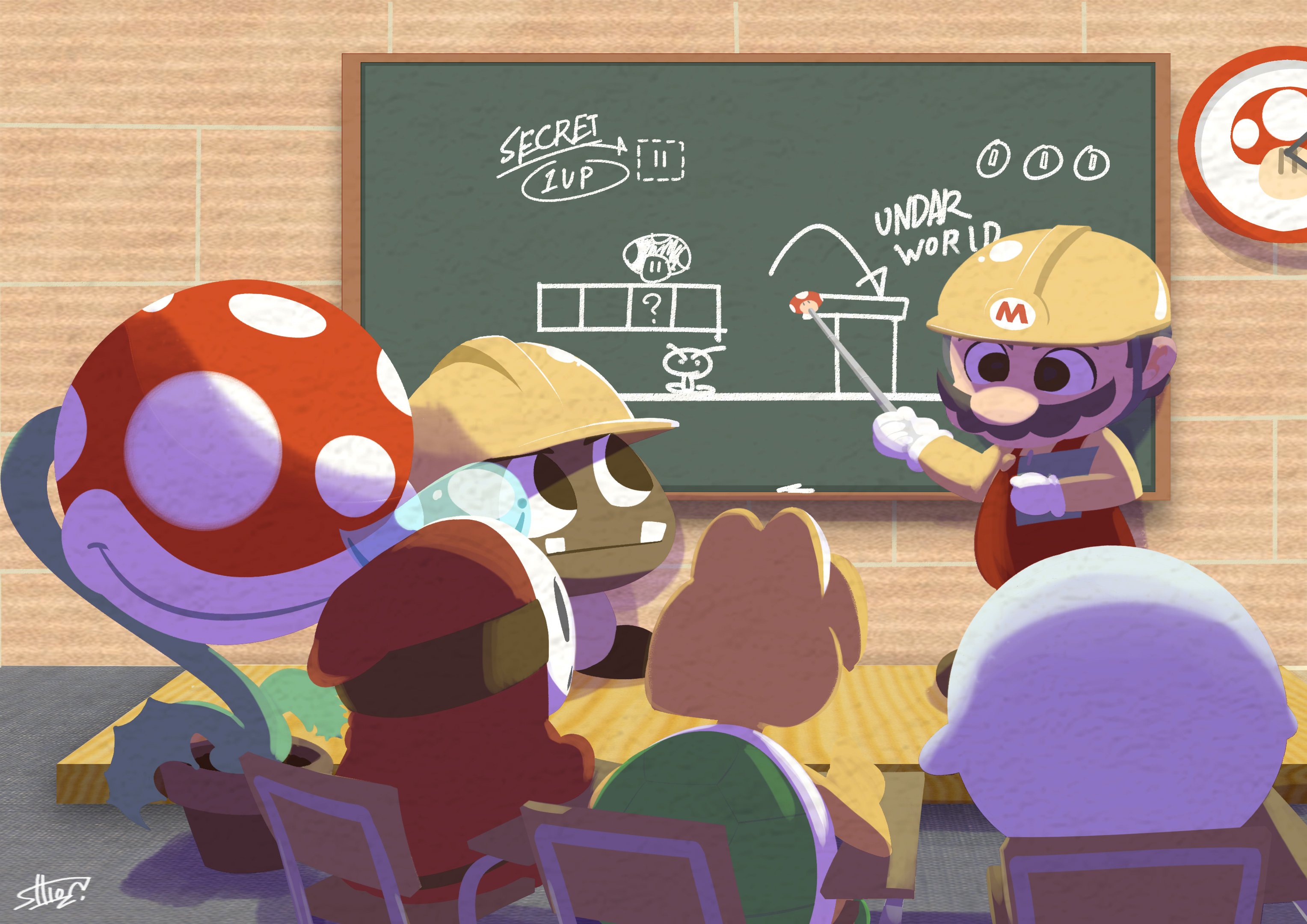 ˢʰⁱᵒⁿ 今更ながらマリオメーカーのイラスト描いたよん マリオメーカー マリオ クリボー ノコノコ テレサ ヘイホー パックン T Co Ytyfgxi3lv Twitter