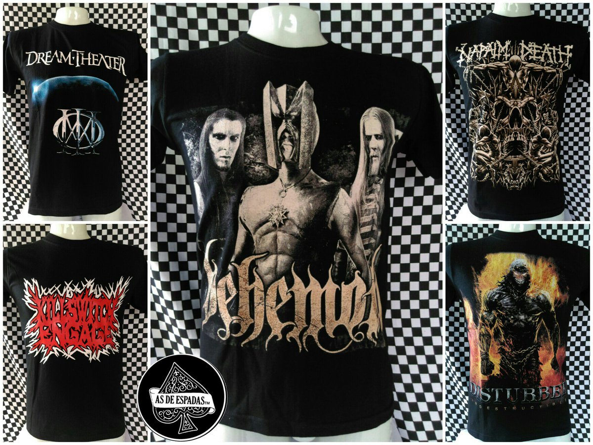 AsdeEspadas_co's tweet photo. Camiseta #Gorgoroth #Behemont #Possessed #DarkFuneral #Darkthrone #DreamTheater #Disturbed #NapalmDeath #Gorgoroth #Inquisition #Suffocation https://t.co/rmFDzH97fY