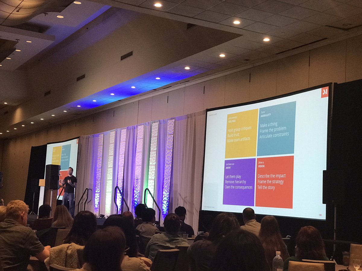 rikemahnke's tweet photo. 12 ways to manage the chaos of creativity with @jkolko at #uxpa2017 https://t.co/MpyY7GhhWZ