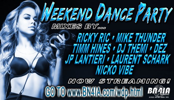 WkndDanceParty's tweet photo. Now Streaming❗#WDP264 #DJSets
@RickyRicMix
@DJTimmHines
@lsselection
@MikePennino
@DJDez24
@JPLantieri
@Nicko_Vibe
https://t.co/uVy7AxiIFX https://t.co/sEUN4AY4rN
