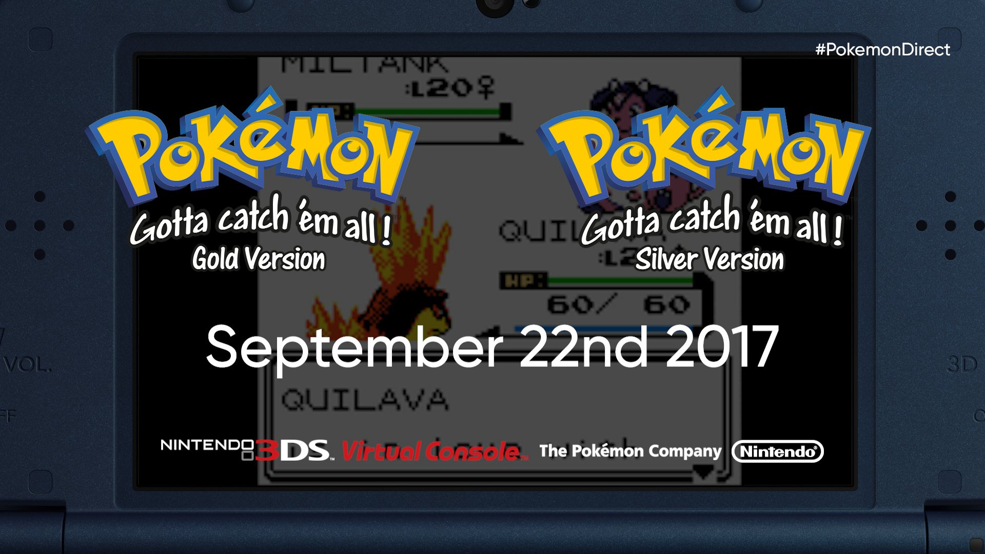 Pokemon Gold and Silver Available on 3DS Today