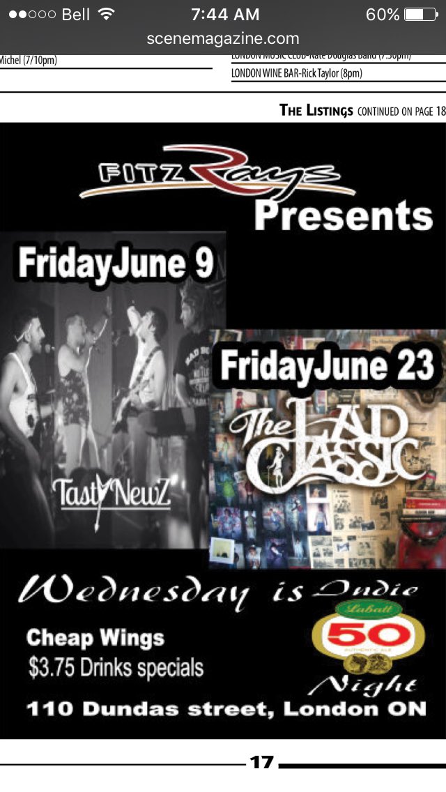 TastyNewz's tweet photo. Tasty Newz hits the city this Friday night! @FitzRays https://t.co/lEXgSGZU6a
