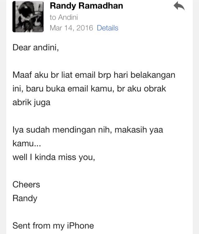 Something that I would say to her ... I kidda miss you