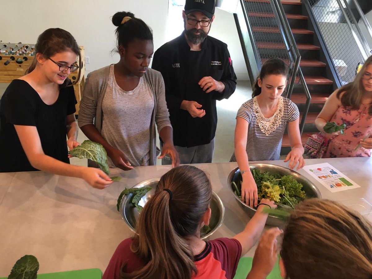 Royster_MS_NA's tweet photo. Farm to Table works with local kale at Taste's kitchen. https://t.co/WkbrazXKKd