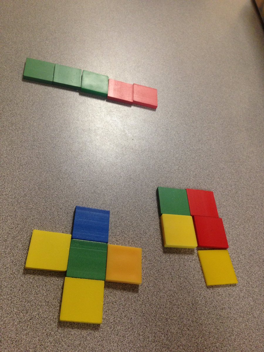 JennCampbell27's tweet image. Our math challenge today. How many ways can you combine 5 squares to make a new shape. #lvmath