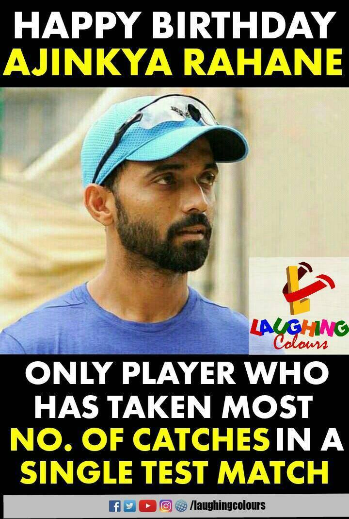 A very Happy birthday ajinkya rahane 