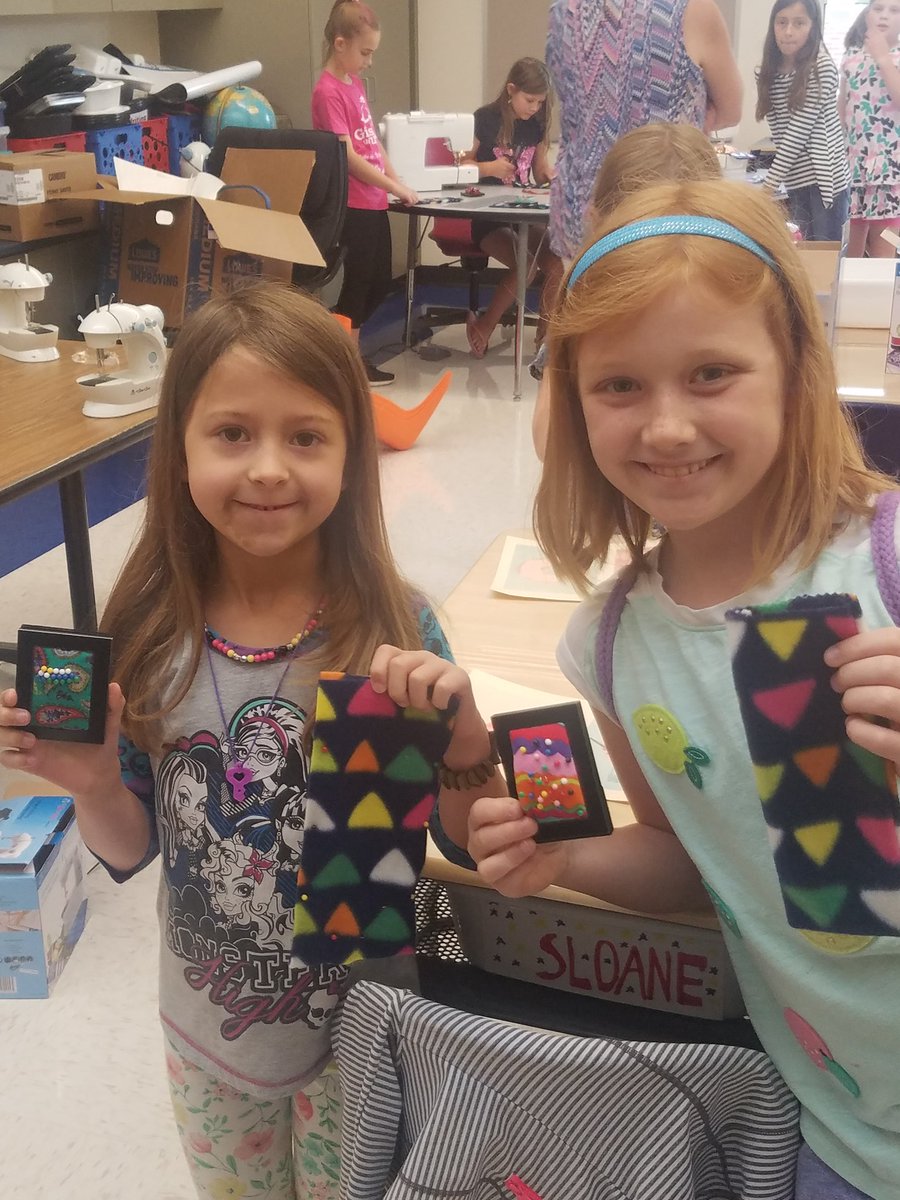 Sensational sewers @ JKES enrichment camp!! <a href="/tweetwps/">TweetWPS</a> @mskretchman142 @JKESWPS