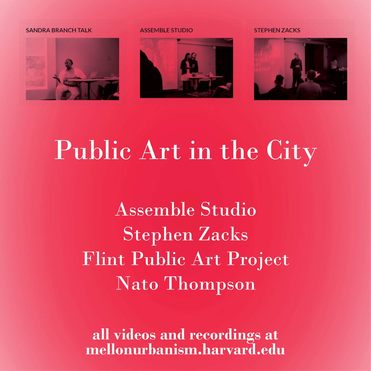 HarvardMellon's tweet photo. Recordings and video from ASSEMBLE, @FlintPublicArt and @creativetime all at: https://t.co/apNEN35m4s 
@herocharlatans @NatoThompson https://t.co/PCmrTiM23s