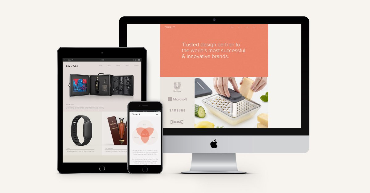 New projects on our website! equalsdesign.com