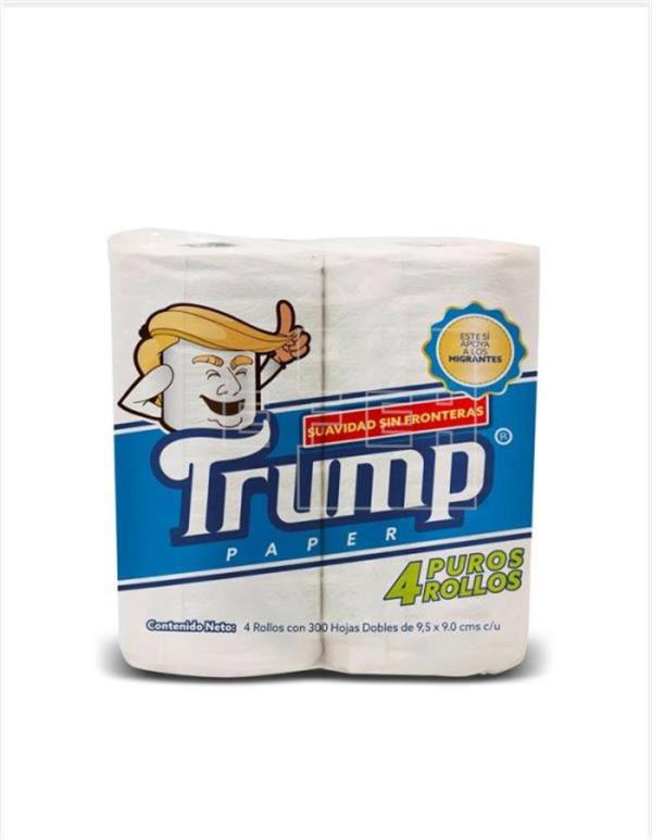 Mexicano cria papel higiênico com marca "Trump" para ajudar imigrantes bit.ly/2scVfZZ #Trump #Mexico