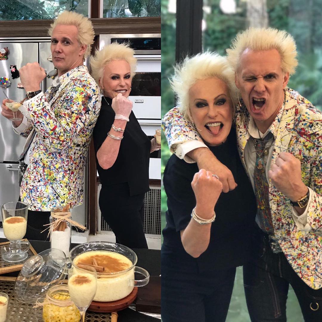 Ladynewsbr's tweet photo. Genteee, que divertido esse encontro! #supla na #AnaMariaBraga, ele que iniciou o #Maisvoce se passando pela Namaria https://t.co/wgfxsLFSKh https://t.co/MMBn2uMgOe