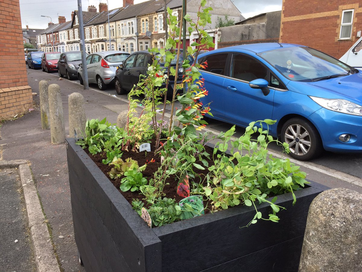inksplott's tweet photo. Check out our new community planter in #Splott - full of edibles to be harvested later this year #lovewhereyoulive https://t.co/D5KiWSOSWr https://t.co/CcSvXD758l