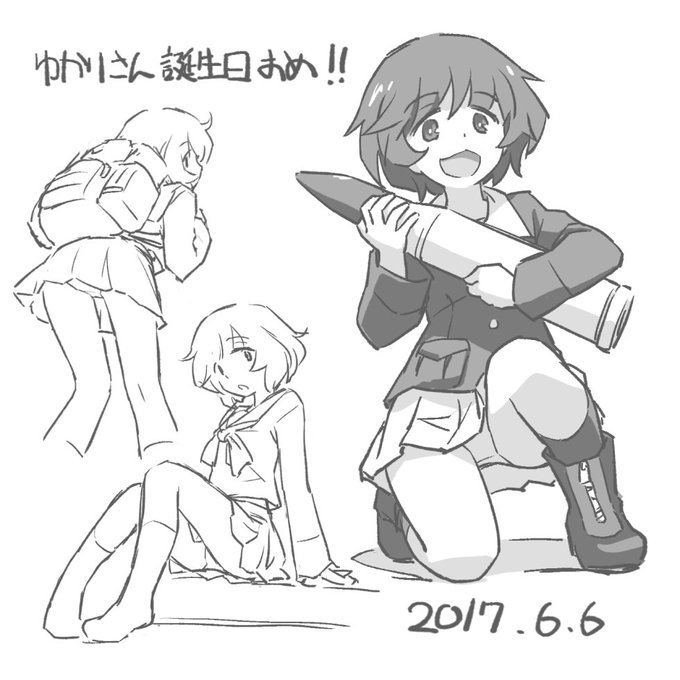 6月6日はゆかりさんの誕生日ということで、らくがき集めてみたらパンチラ絵しかなかったでござる。
 
#秋山優花里生誕祭2017 