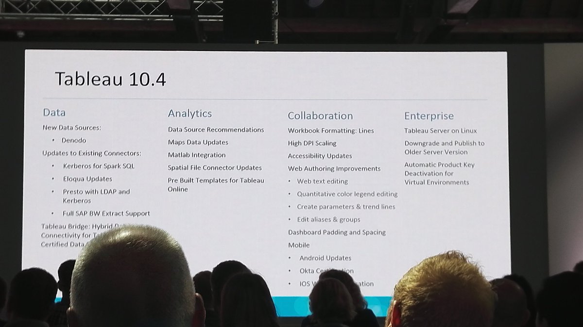 Tableau conference londres 2017 keynote nouveautés