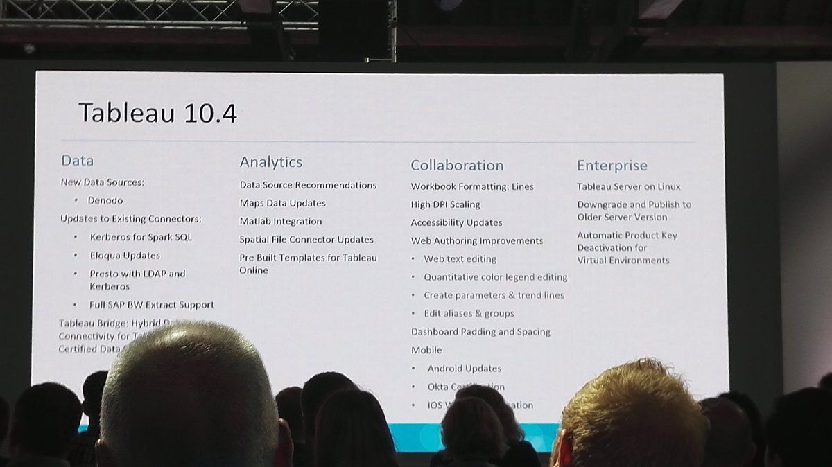 Tableau conference londres 2017 keynote nouveautés 