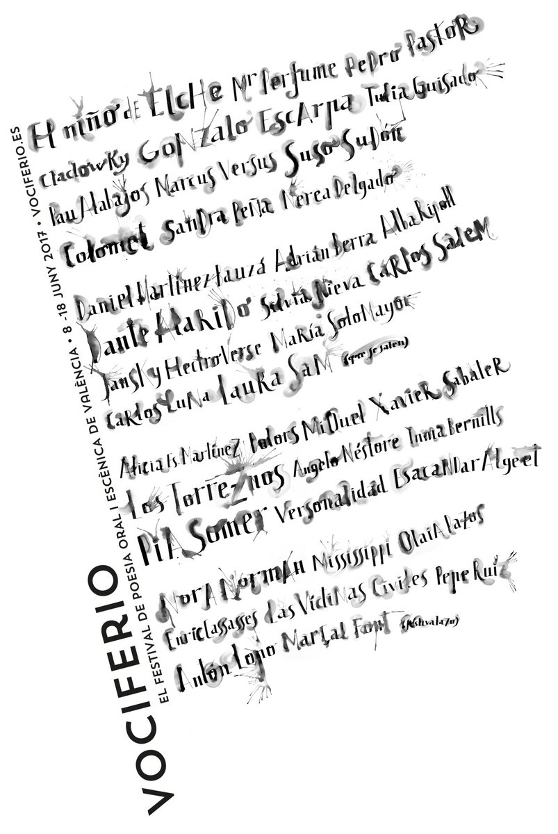 ViuValencia's tweet photo. VOCIFERIO, El Festival de #poesia Oral i Escénica de #Valencia 
https://t.co/N1MTZ3cbgB #cultura https://t.co/kjxMGcgAAr
