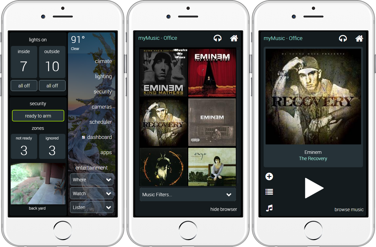 AllonisLLC's tweet image. New phone UI for @AllonisLLC automation software. Coming soon. #homeautomation #myserver #UserInterface allonis.com