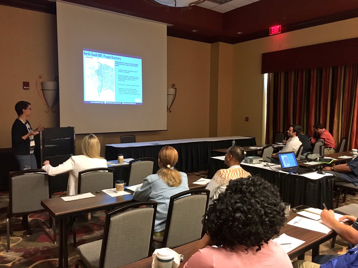 CHTDirector's tweet photo. .@chtransit's Mila Vega talking data & #NSBRTproject at #NCPTA2017 https://t.co/PYuMGjKtDJ