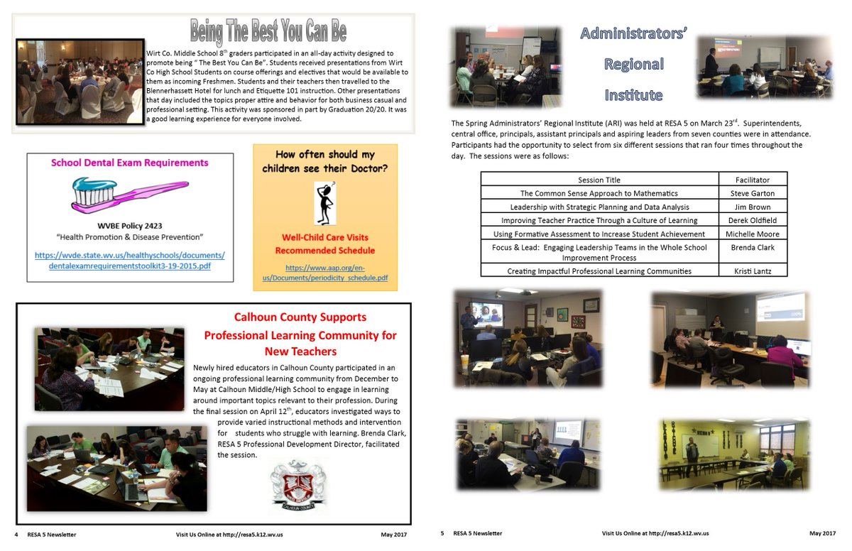 RESAFIVE's tweet photo. RESA 5 May 2017 Newsletter (1st Half) https://t.co/bkvCrpeKom