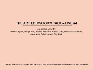 Art Educator's Talk tweet media