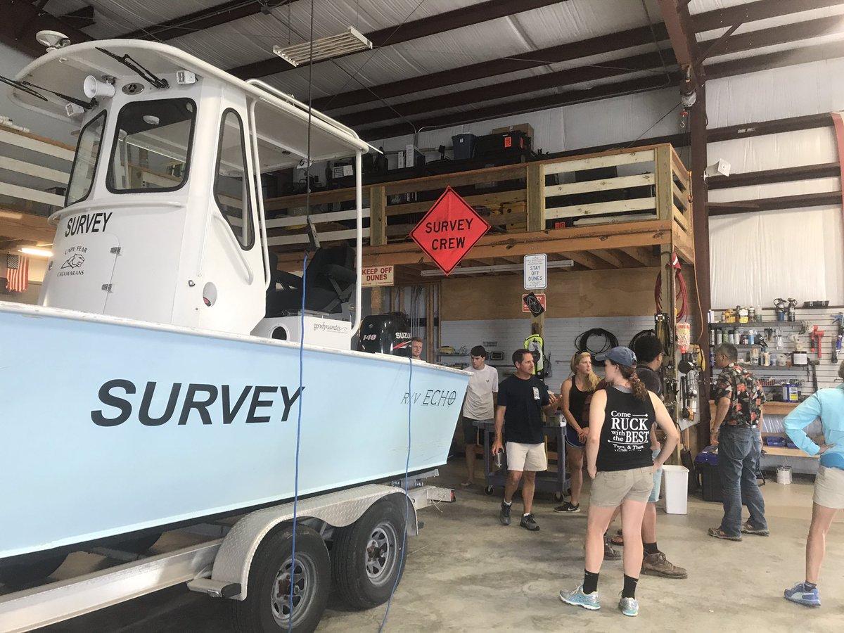 epvoigt's tweet photo. #measfieldcourse learn about the multitude of tool @GeodynamicsNC use to map the #geodynamics of marine systems #lidar #multibeam #sidescan https://t.co/v04NHFX07X
