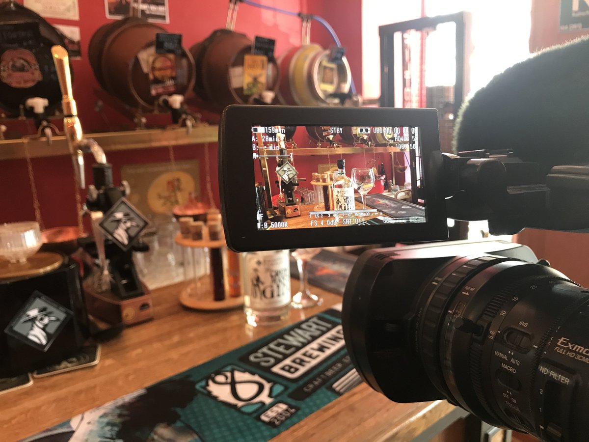 Before I left the Borders I got to film my favourite thing on this earth, GIN. Watch my piece on the rise of gin distilleries <a href="/ITVborder/">ITV News Border</a> 6pm