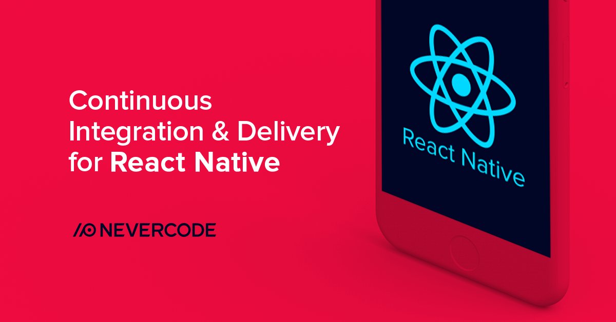 nevercodeHQ's tweet image. The big news you've been waiting for - Nevercode now supports #ReactNative. Release cross-platform apps even faster! nevercode.io/react-native/d…