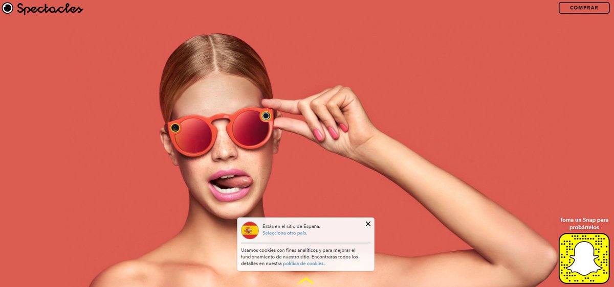 Snap Inc. informó que los lentes "espectacles" ya se encuentran disponible en Europa  bit.ly/2rLjIVB