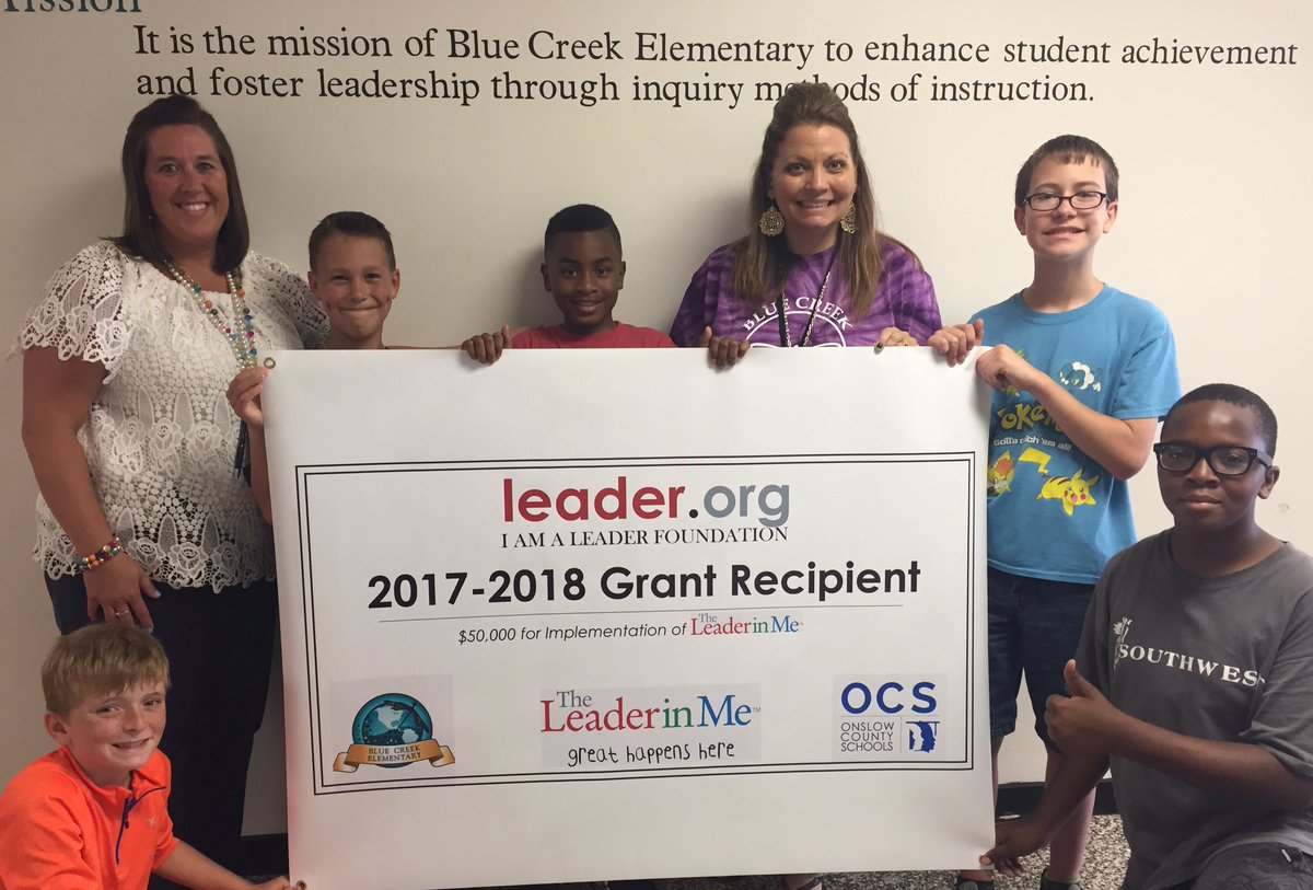 Check it out <a href="/OnslowSchools/">Onslow County Schools</a>... WE RECEIVED the <a href="/TheLeaderinMe/">The Leader in Me</a> Grant! #Teamwork #BCExcellence #Goal