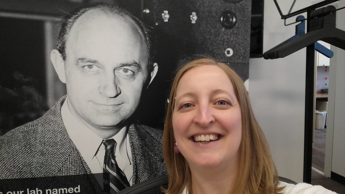 kyurkewicz's tweet photo. Just me and Enrico Fermi, hanging out at his namesake lab... #Fermilabs50th https://t.co/5IJZO22Xnr