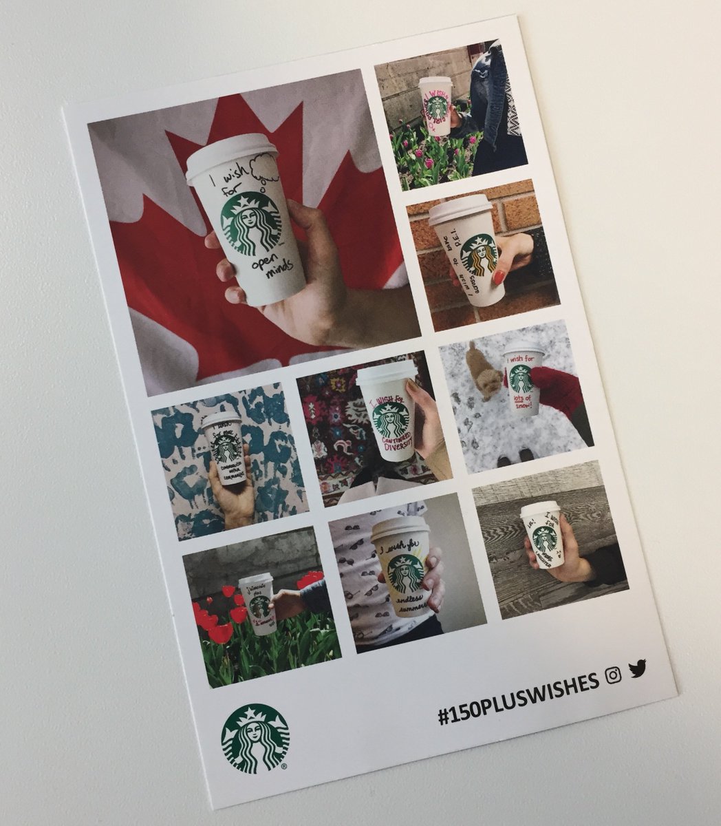 socialworthca's tweet photo. #150PlusWishes is a fabulous campaign! Thanks @StarbucksCanada for working hard to achieve #SocialProfitability in honour of #Canada150. https://t.co/H5dpnu5GmR