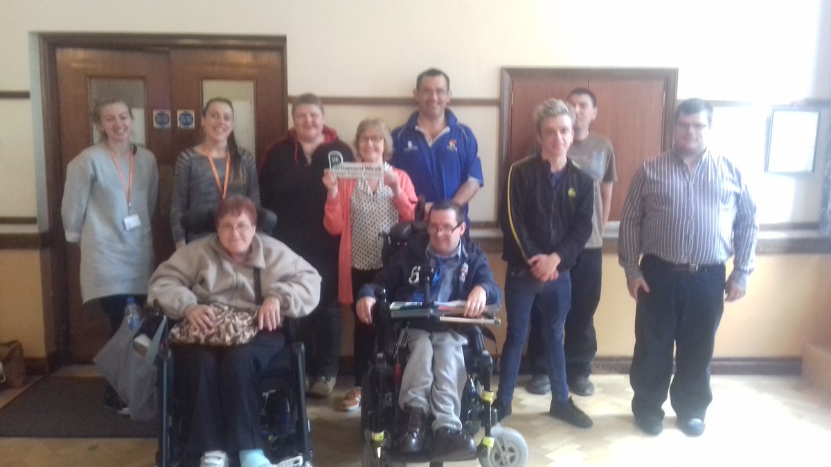 OpeningDoorsLD's tweet photo. Thank you @SharonS_HOP for coming along today to support us with voting Thursday 8th June #LDVote #speakingup https://t.co/YJ8JJwgmqc