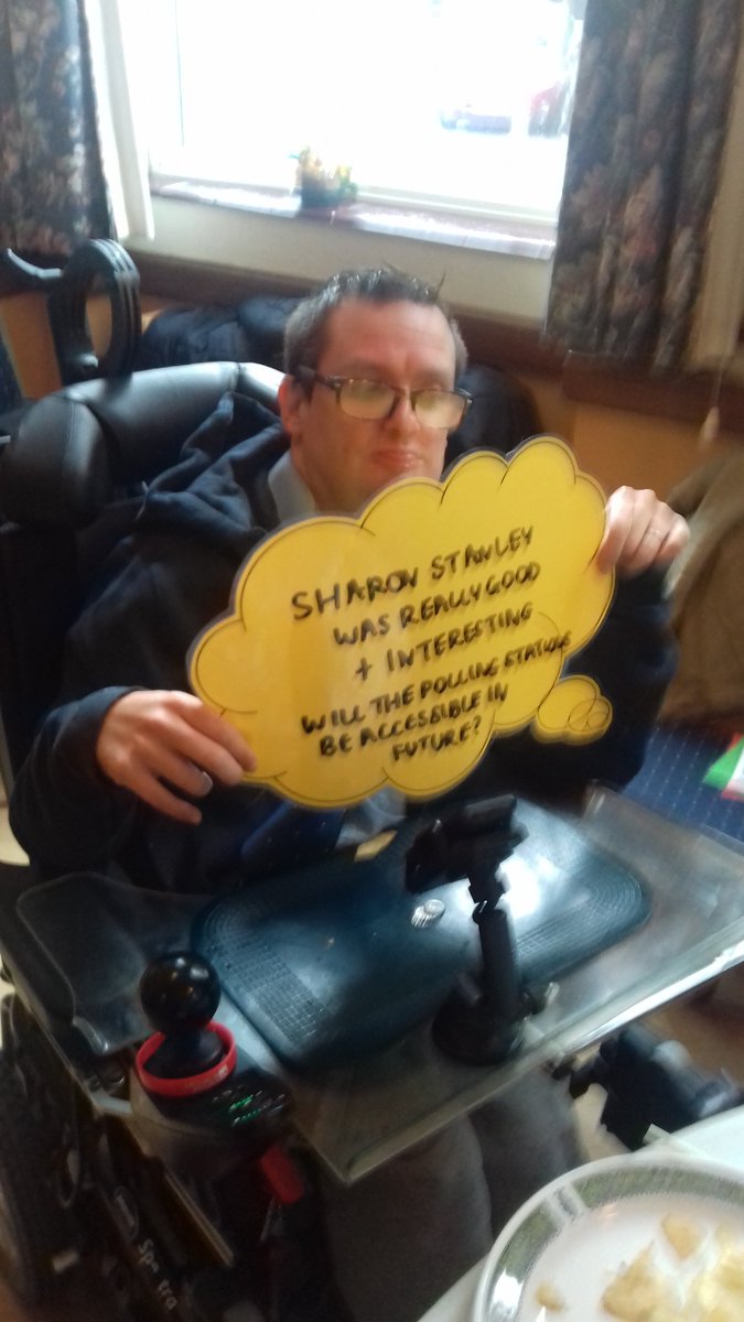 OpeningDoorsLD's tweet photo. Thank you @SharonS_HOP for coming along today to support us with voting Thursday 8th June #LDVote #speakingup https://t.co/YJ8JJwgmqc