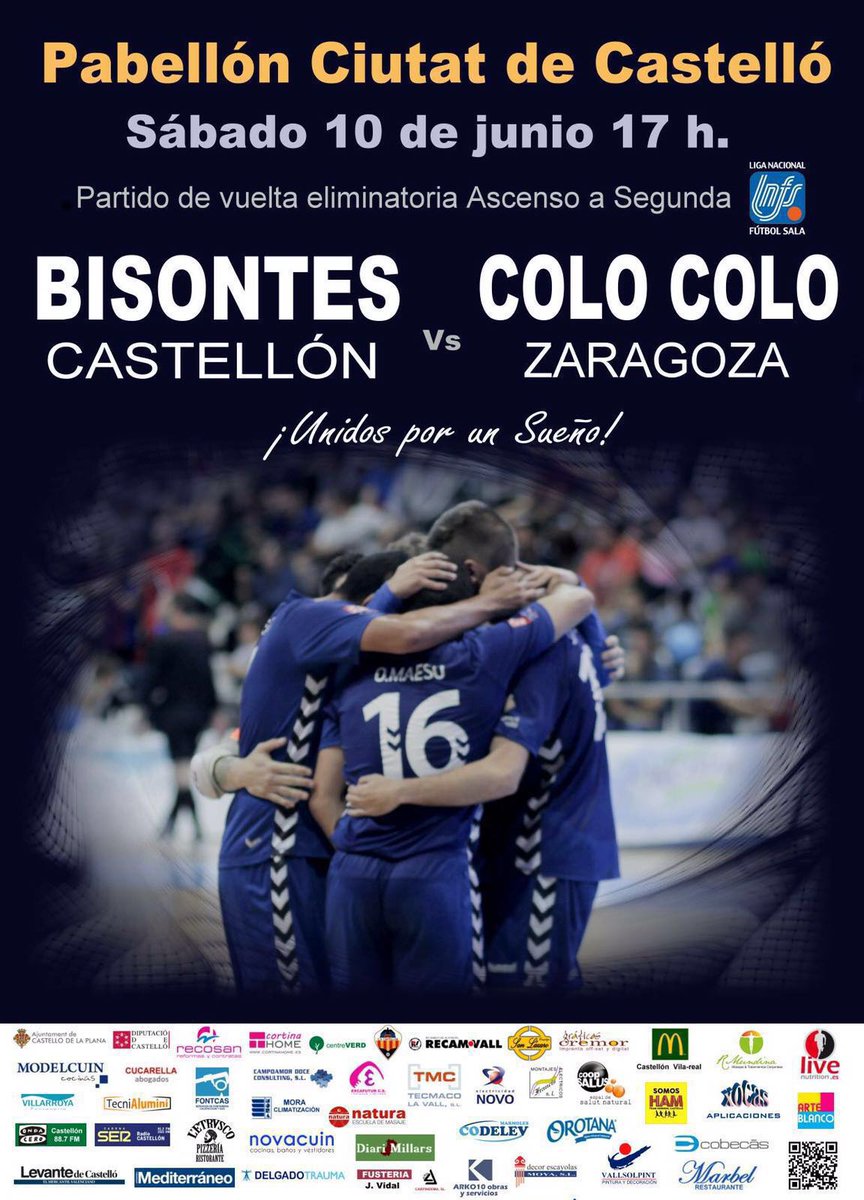 coopsalusespai's tweet photo. Todos con el BISONTES @BisontesFS #bisontescastellon https://t.co/mvmUpVP6fZ