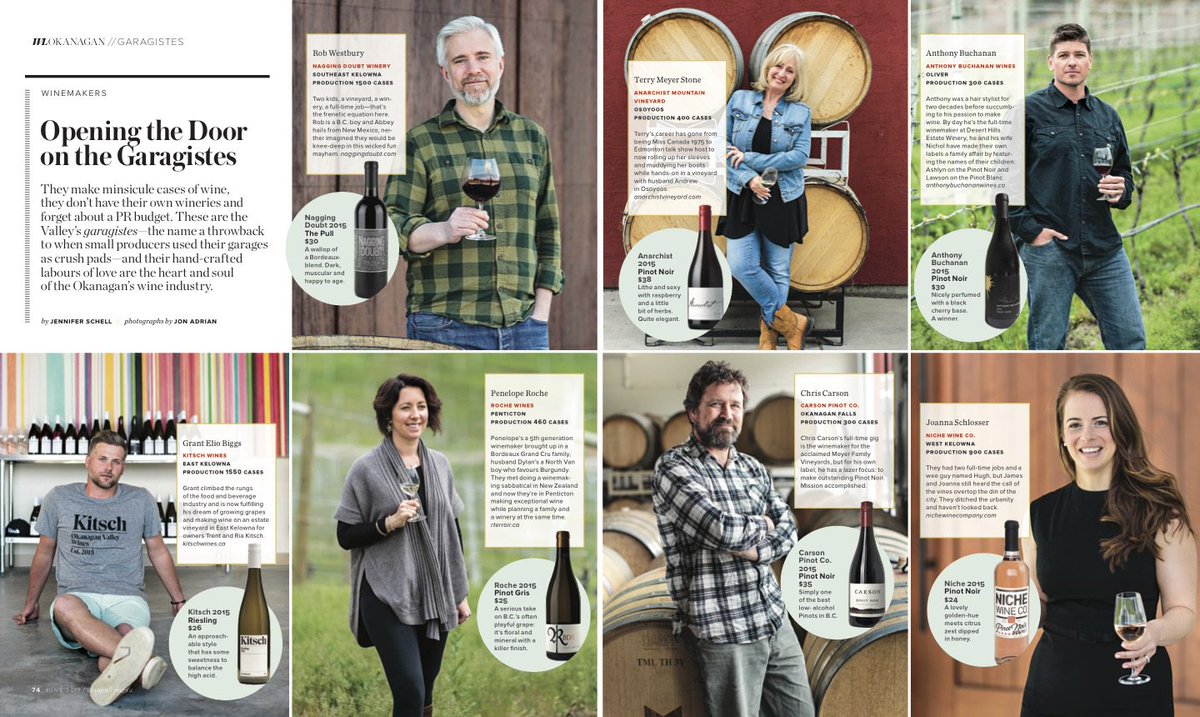 GaragisteNorth's tweet photo. Thanks @western_living  for the article on our Garagistes! Come meet them on Aug 27at our Fest in Penticton😎🍷💥🎉 Tix: https://t.co/7KSQ31D77X https://t.co/ebD0BFYh01