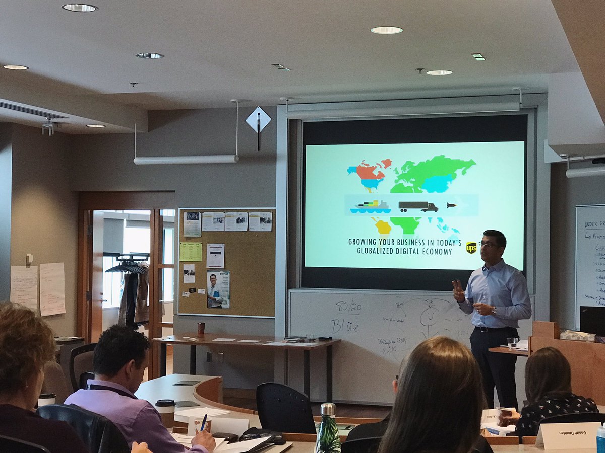 EnactusDAL's tweet photo. Paul, UPS speaks about the importance of understanding your supply chains with our POE participants #POEatDAL #LaunchDal @POEmilitary https://t.co/Jy7LDNuIUq