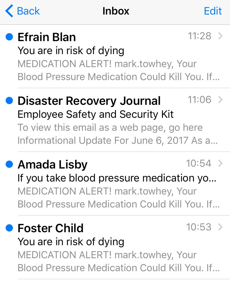 towhey's tweet photo. Turns out, the world is a dangerous place. #StupidSpam https://t.co/IN1KwGHuwF